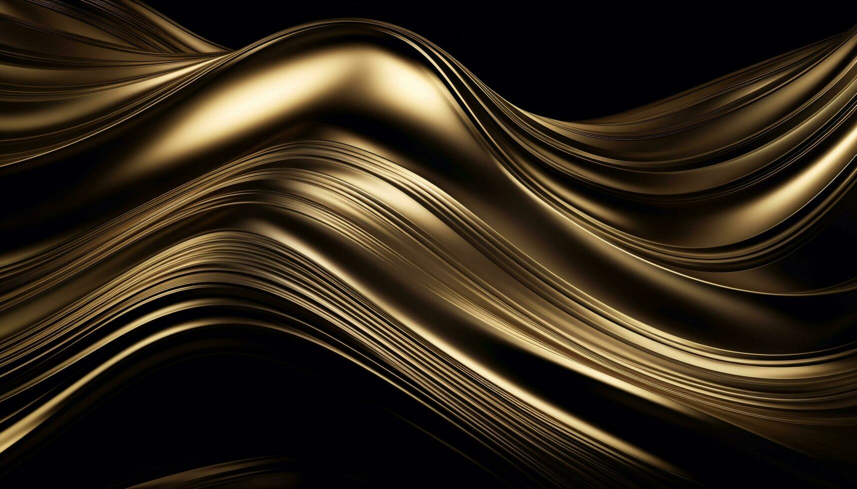 Smooth wave pattern in shiny, modern backdrop generated by AI photo