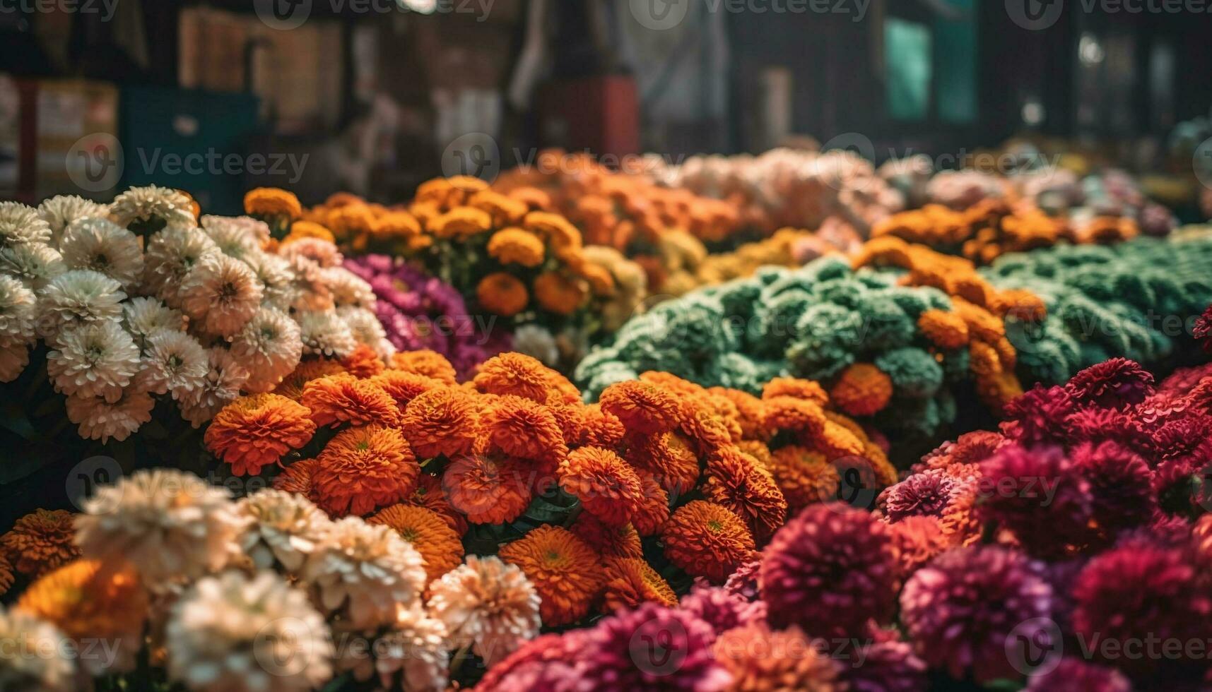 vibrante flor ramo de flores vitrinas naturaleza orgánico crecimiento generado por ai foto