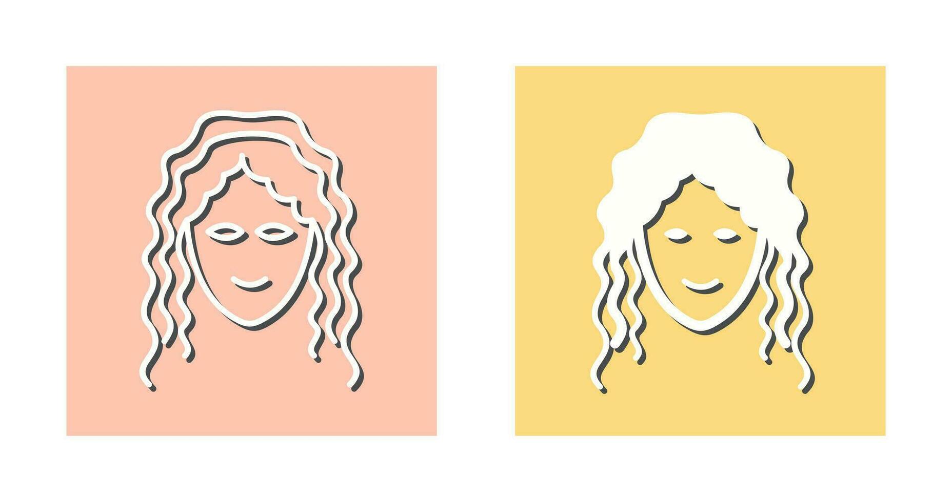Hair Curly Vector Icon