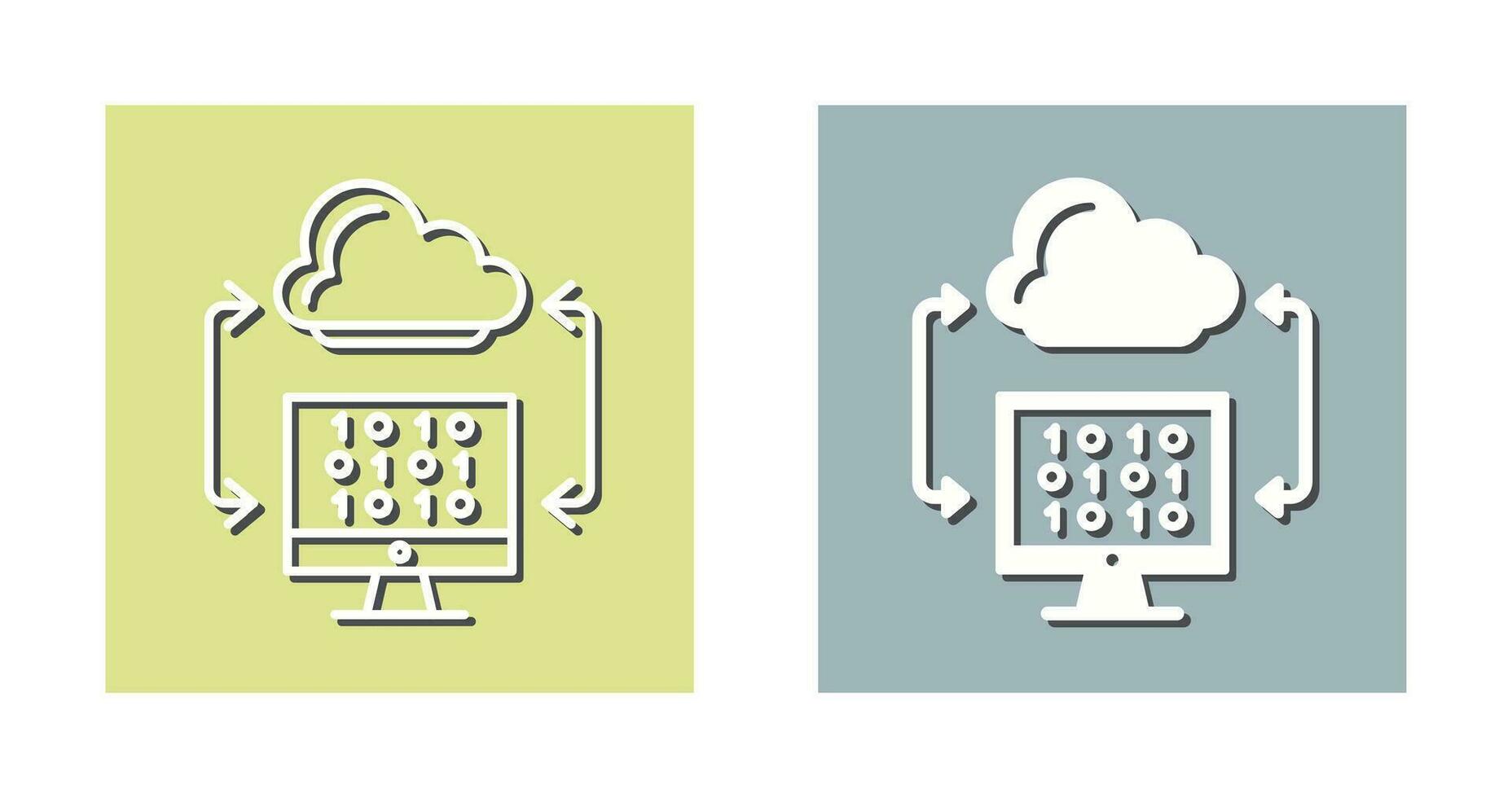 Cloud Coding Vector Icon