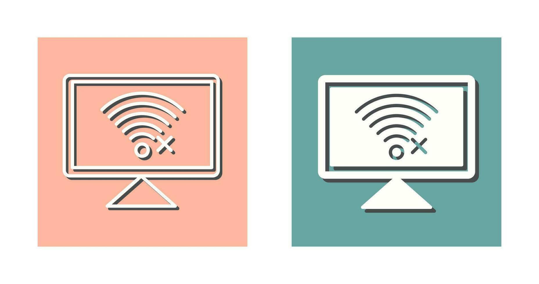 Disconnected Network Vector Icon