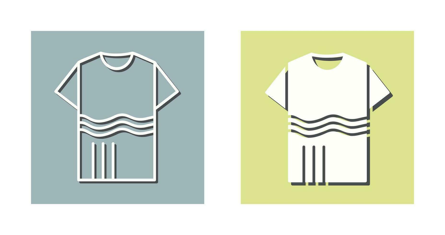 T Shirt with lines Vector Icon