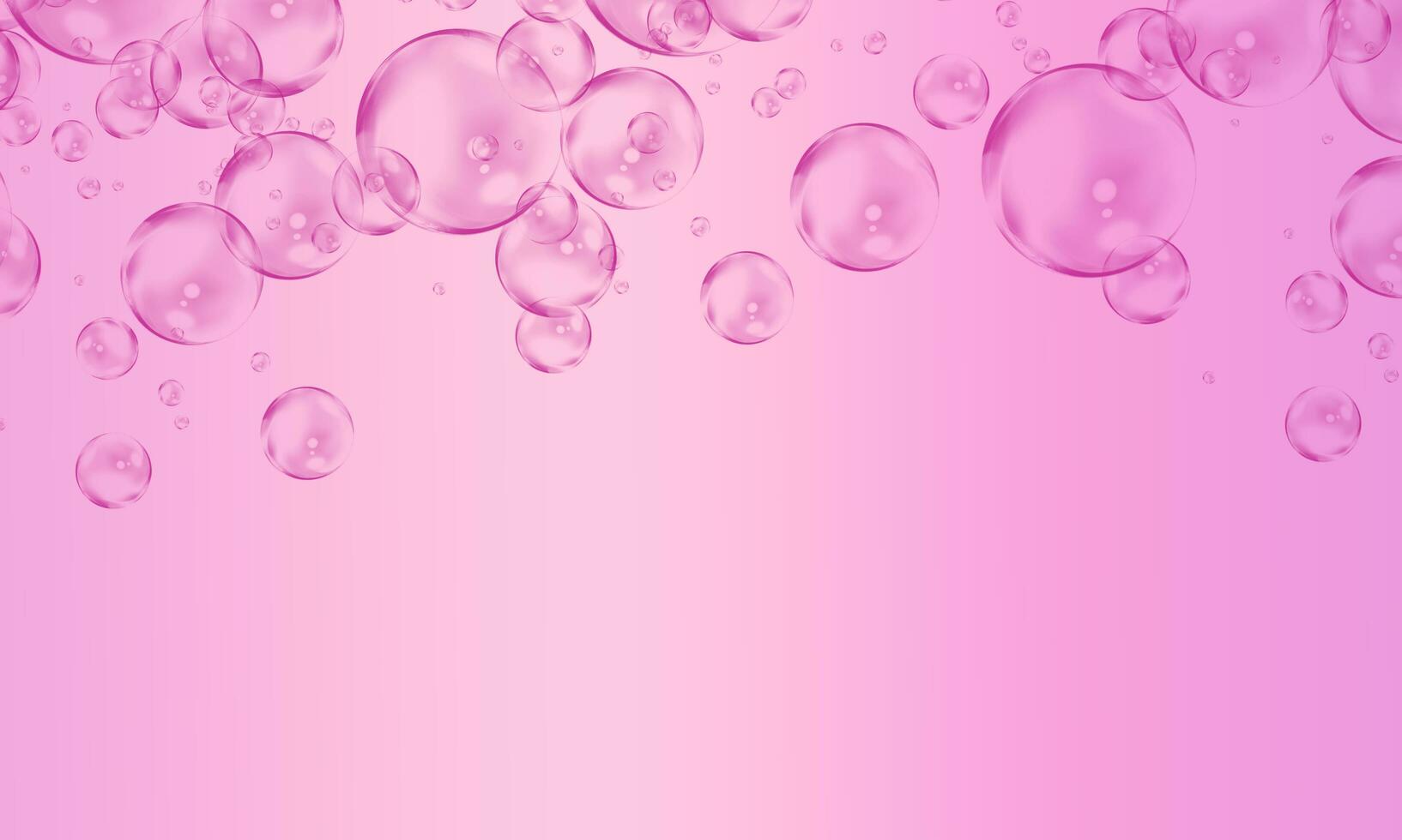 Abstract gradient pink bubble background. photo