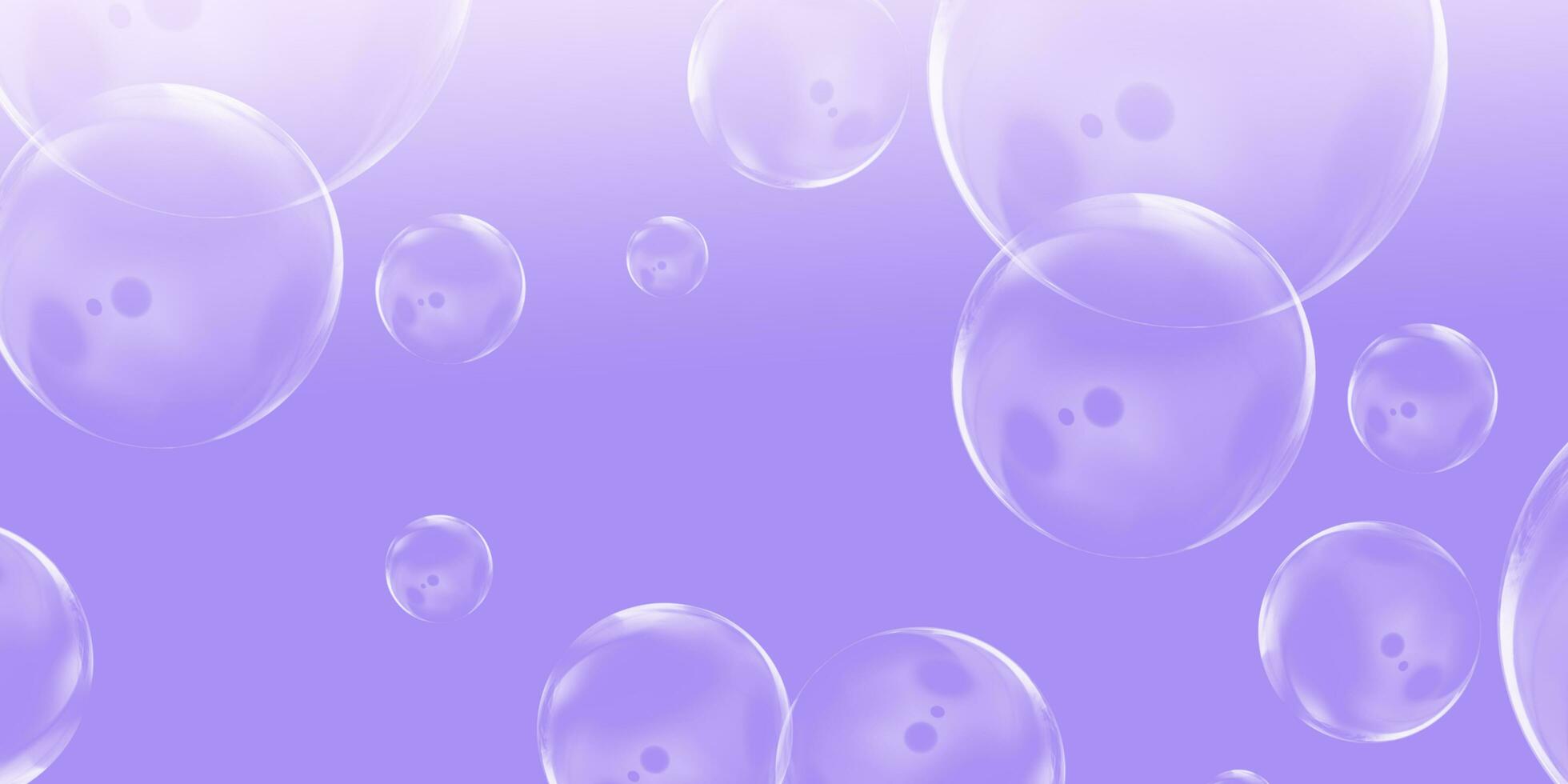 Abstract purple gradient bubble background. photo