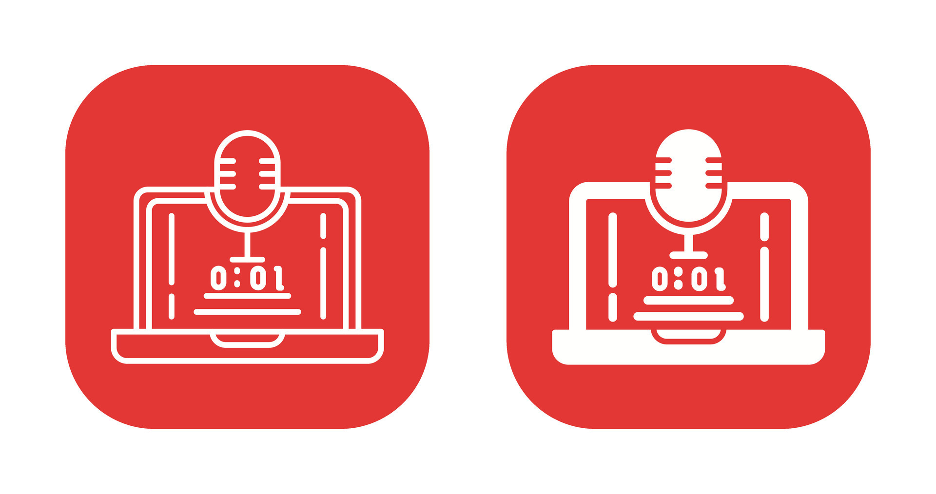 Voice Recorder Vector Icon 24907098 Vector Art at Vecteezy