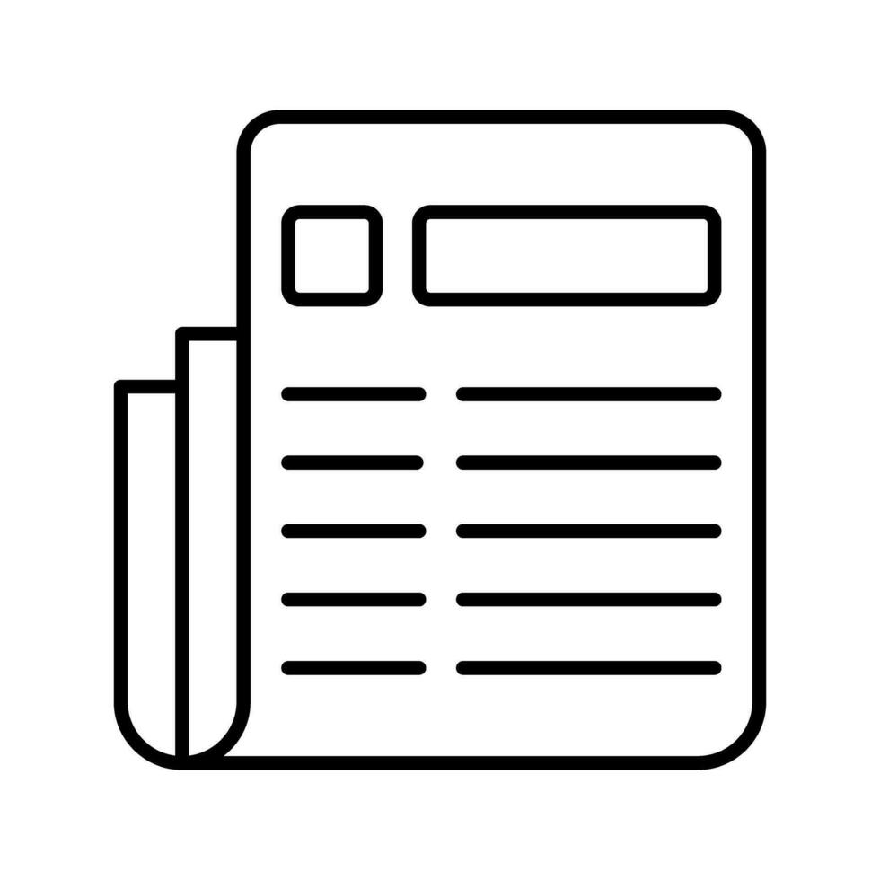 News Paper Vector Icon