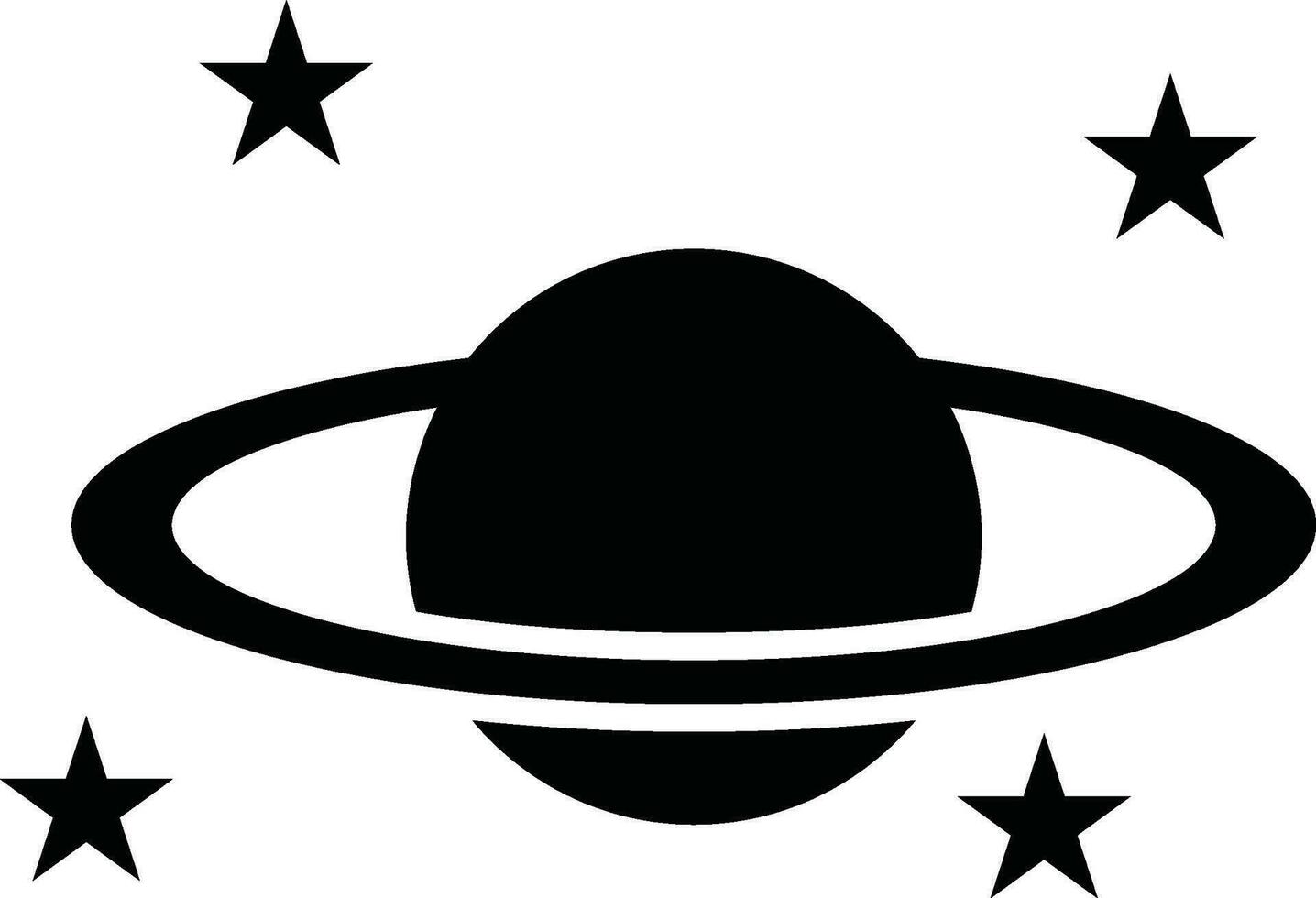 Vector Planet Sign or Symbol.