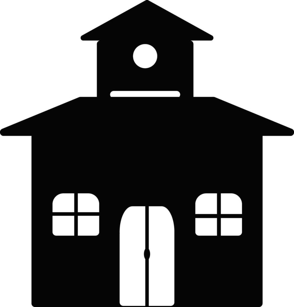 Building in flat style illustration. vector