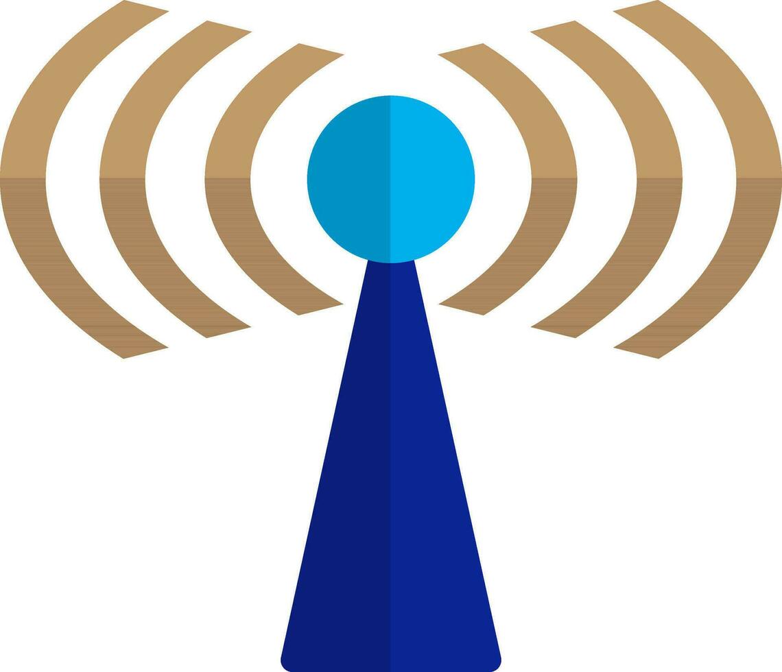 Blue and brown router. vector