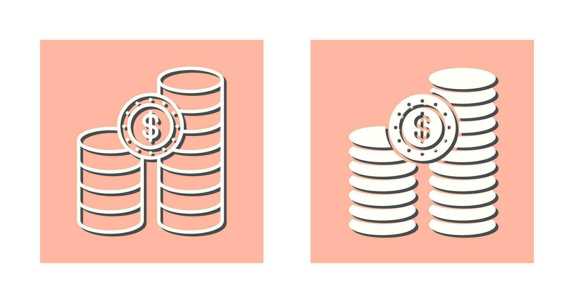 icono de vector de monedas