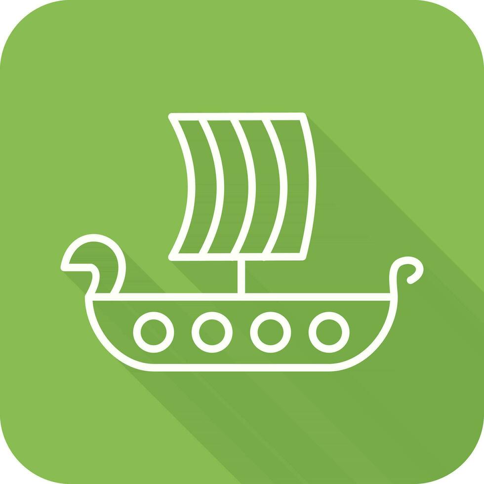 Viking Ship Vector Icon