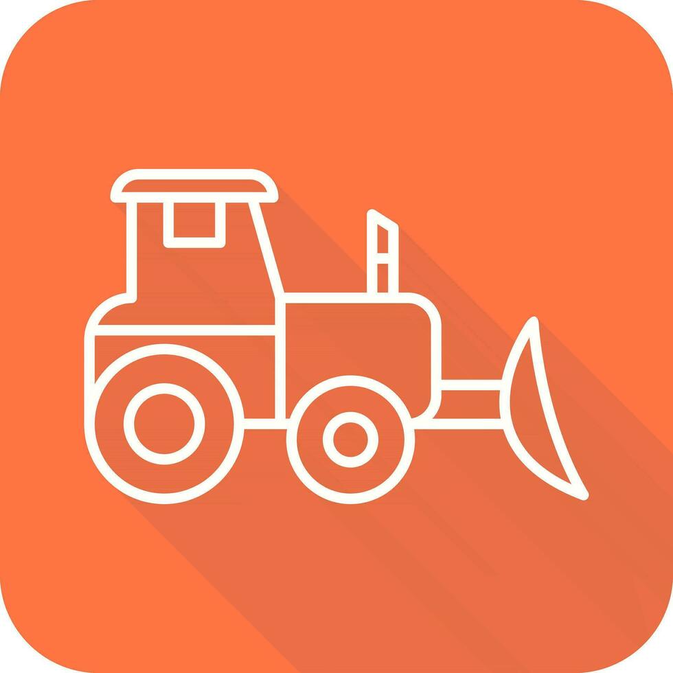 Industrial Tractor Vector Icon