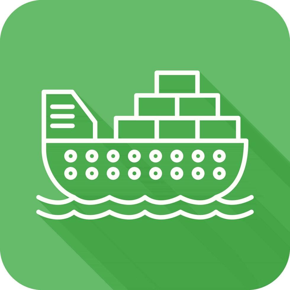 Cargo Ship Vector Icon