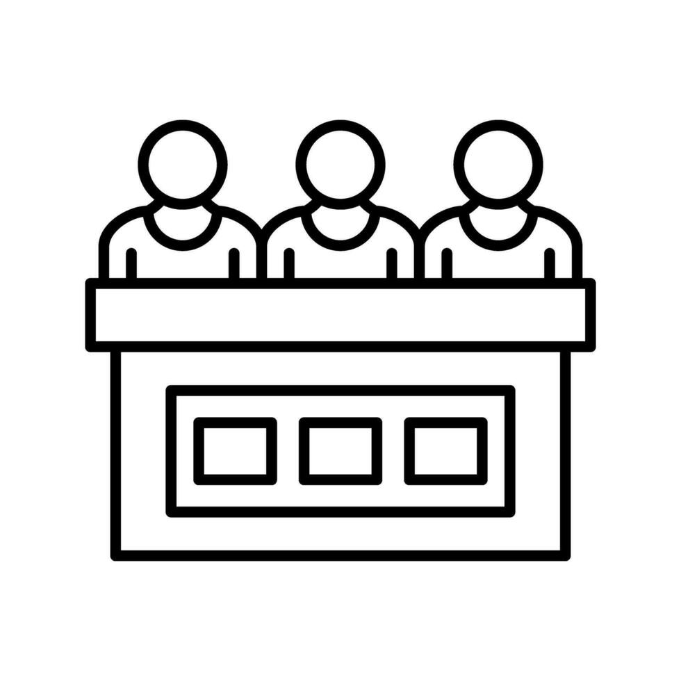 Jury Vector Icon