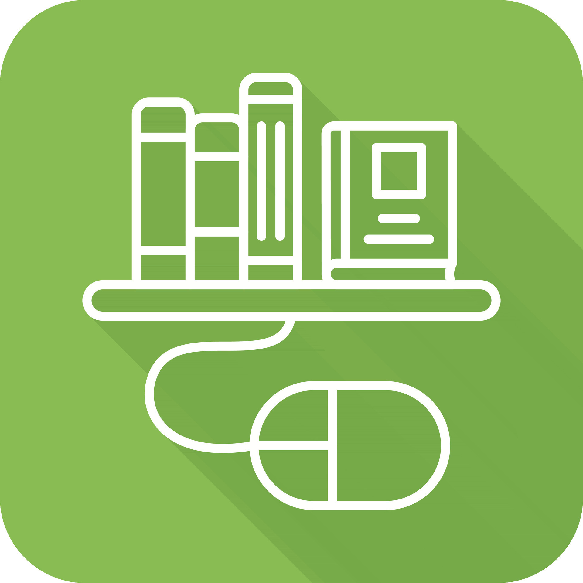 Digital Library Vector Icon 24907857 Vector Art at Vecteezy