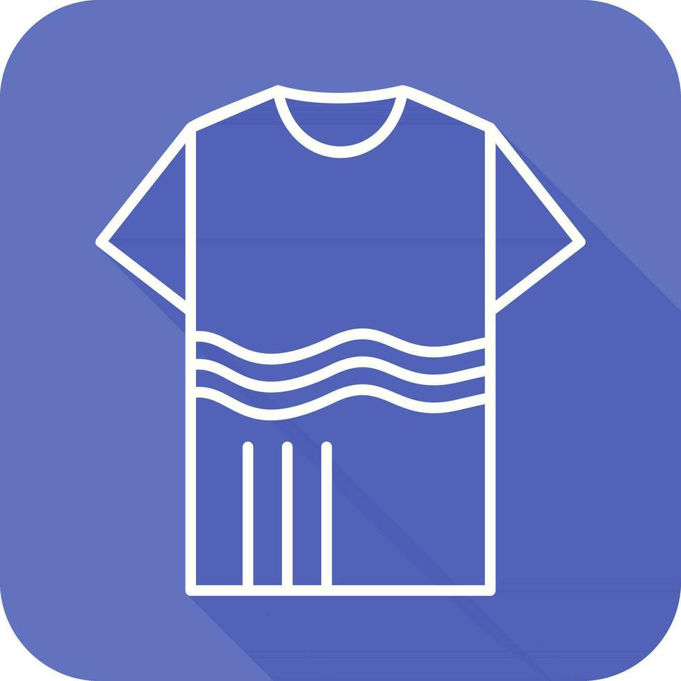 T Shirt with lines Vector Icon