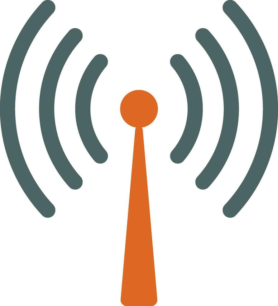 Antenna on white background. vector