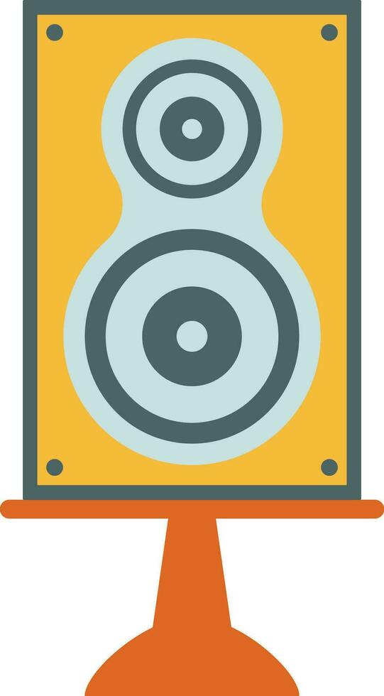 aislado audio sonido altavoz icono. vector