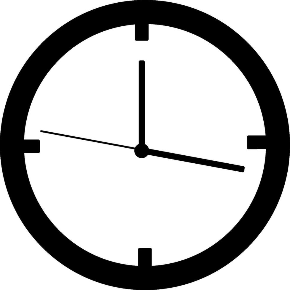 plano ilustración de reloj. vector