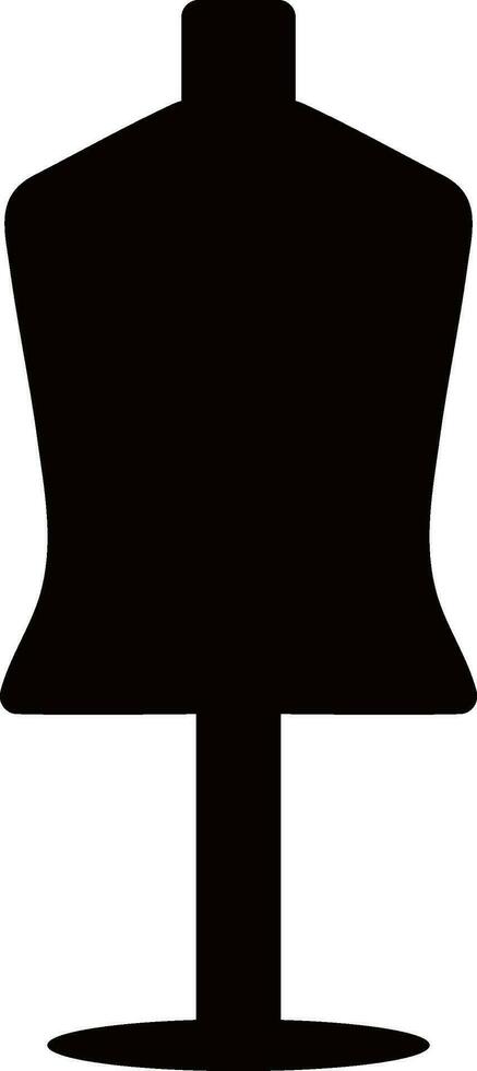 Vector of black man mannequin standing.