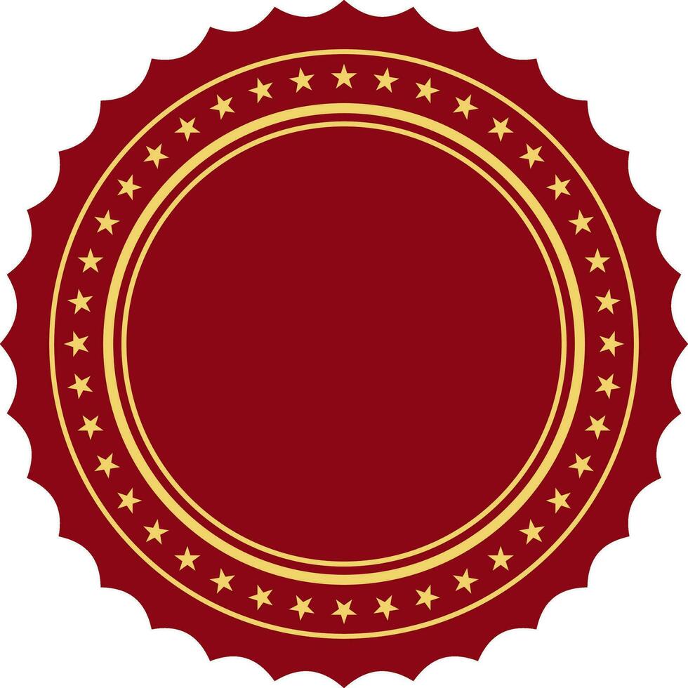 Illustration of a sticker or label. vector