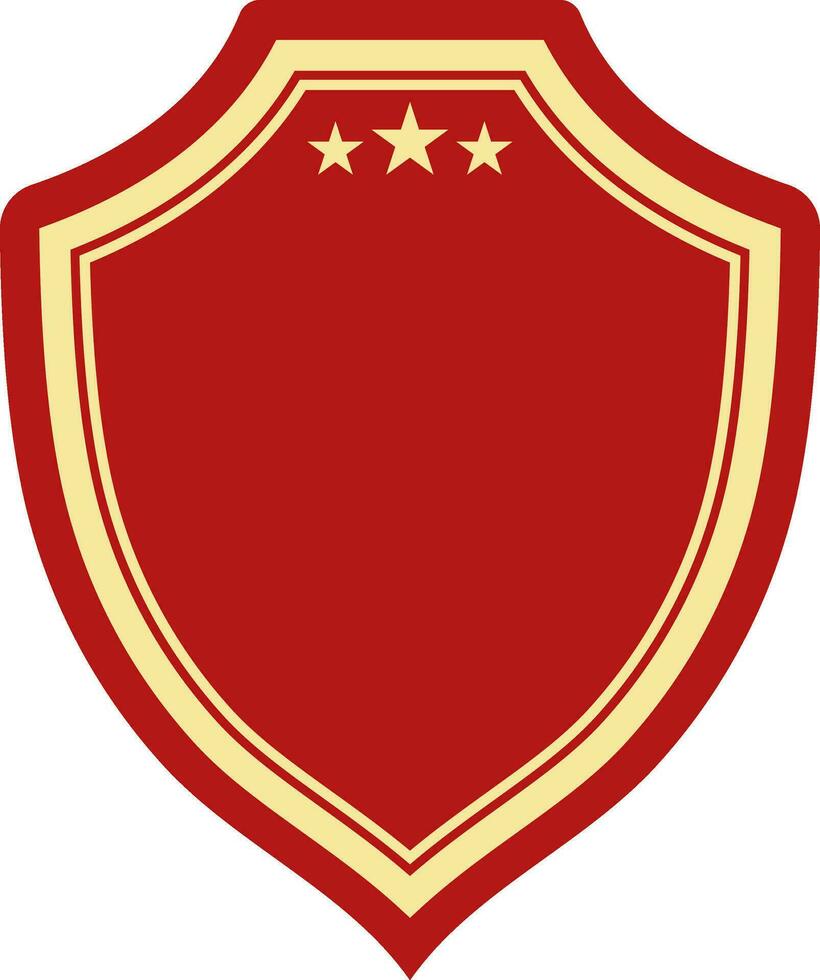 Flat illustration of shield. vector