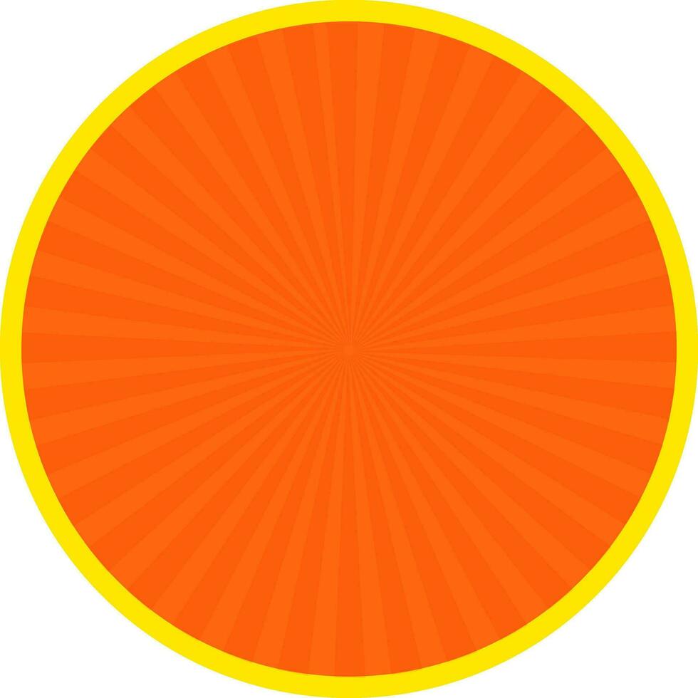 Orange and yellow sticker, tag or label design. vector