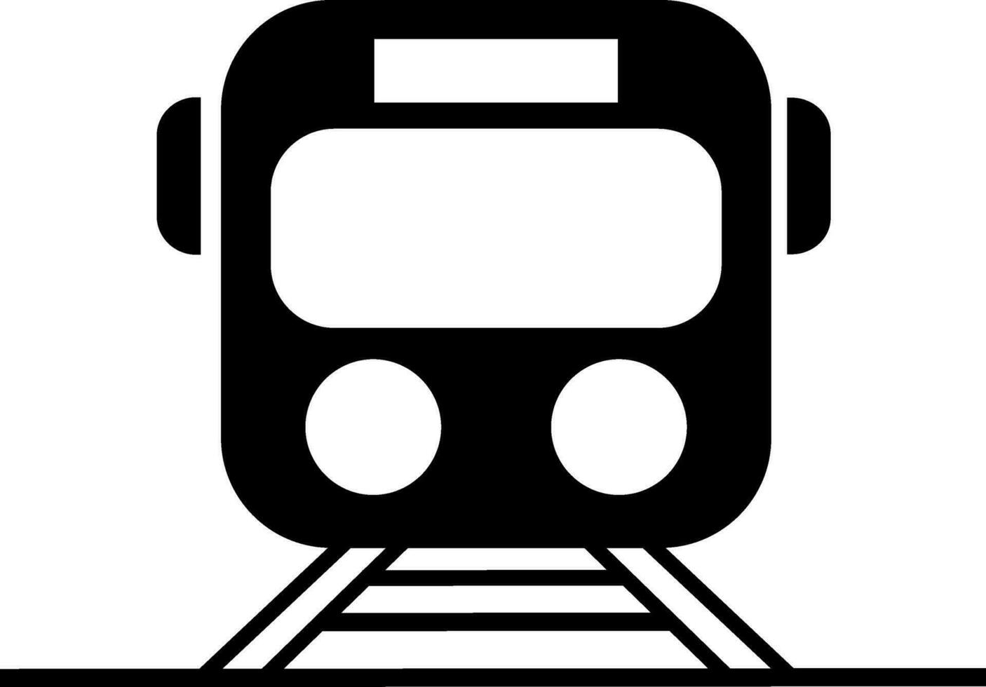 Flat style illustration of train. vector