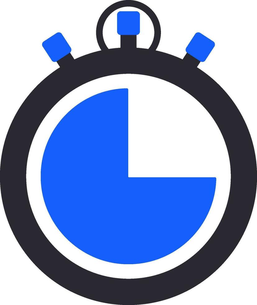 Illustration of a Stopwatch. vector