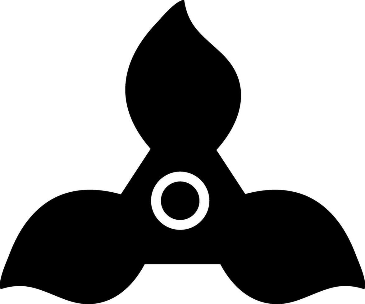 Hand fidget spinner toy icon for stress relief. vector
