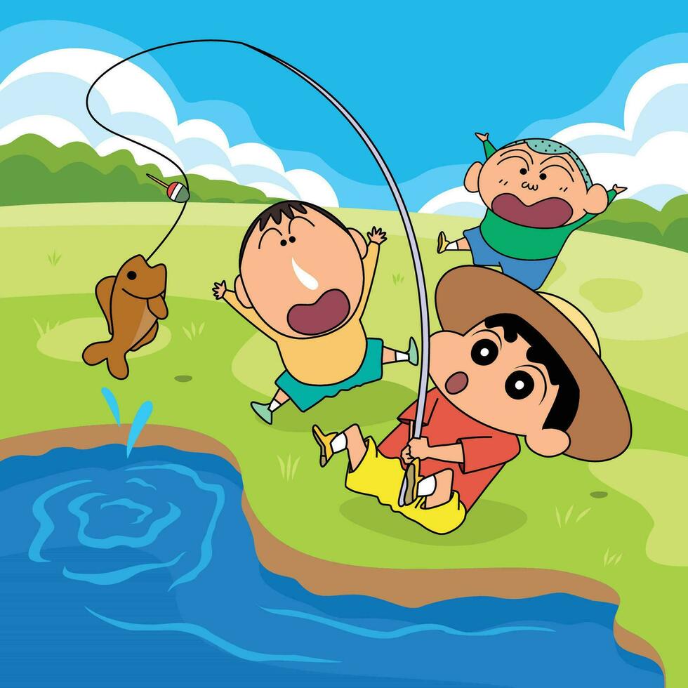 Fishing With Friends vector