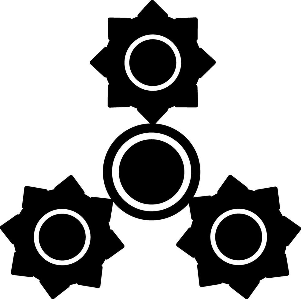 Spinner icon for machine concept in isolated. vector