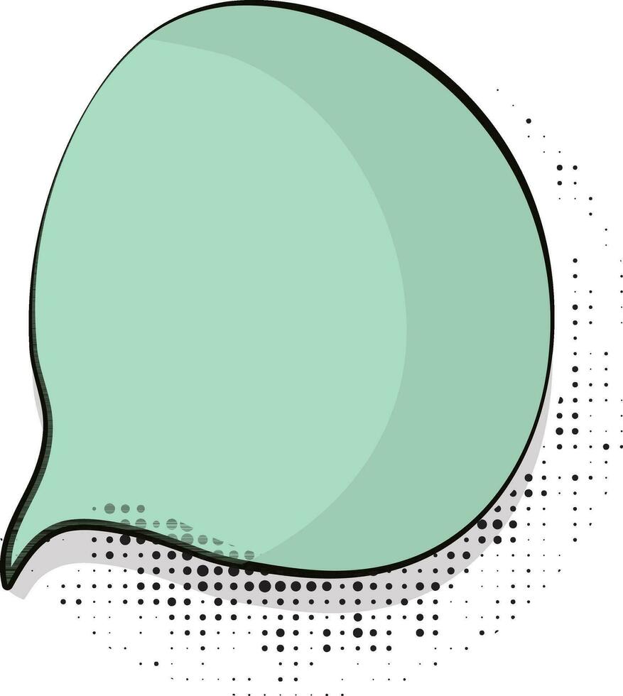 Comic speech bubble in pop art style. vector