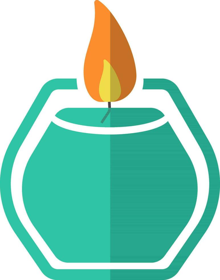 Isolated colorful icon of candle. 24909233 Vector Art at Vecteezy