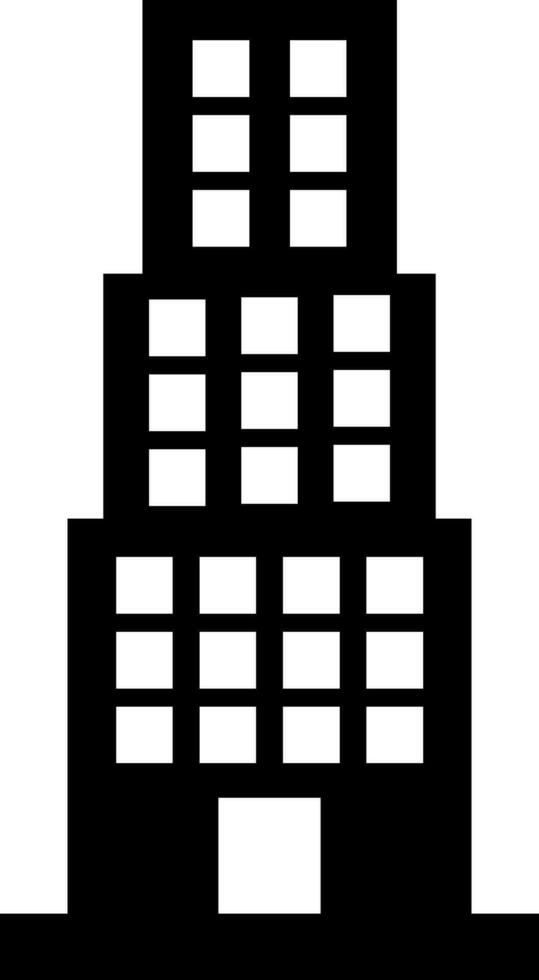 plano estilo ilustración de edificio. vector