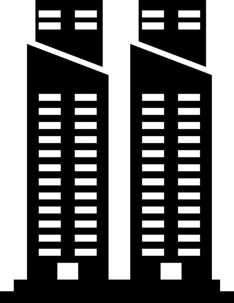 Flat illustration of building. vector