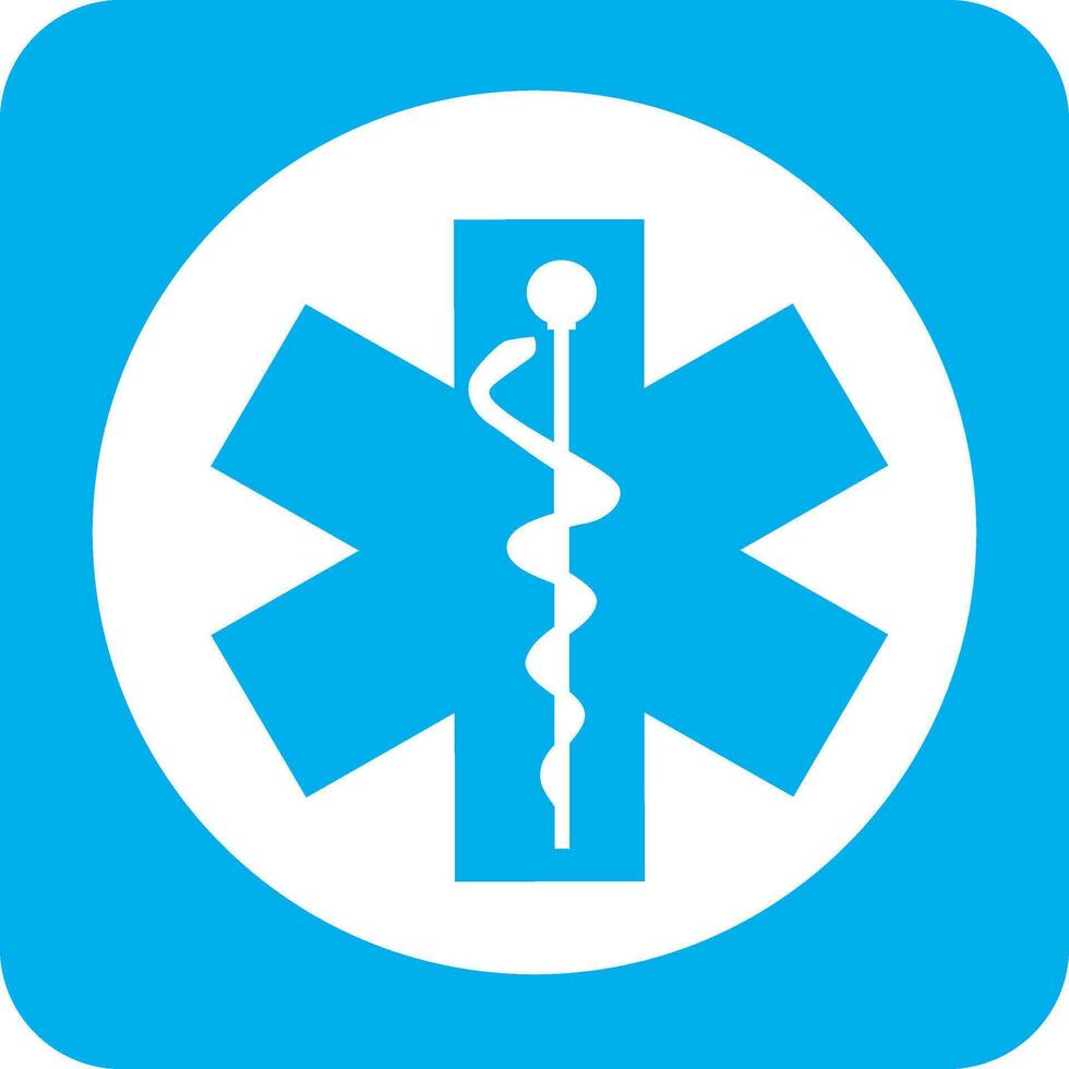 ilustración de caduceo médico símbolo. vector