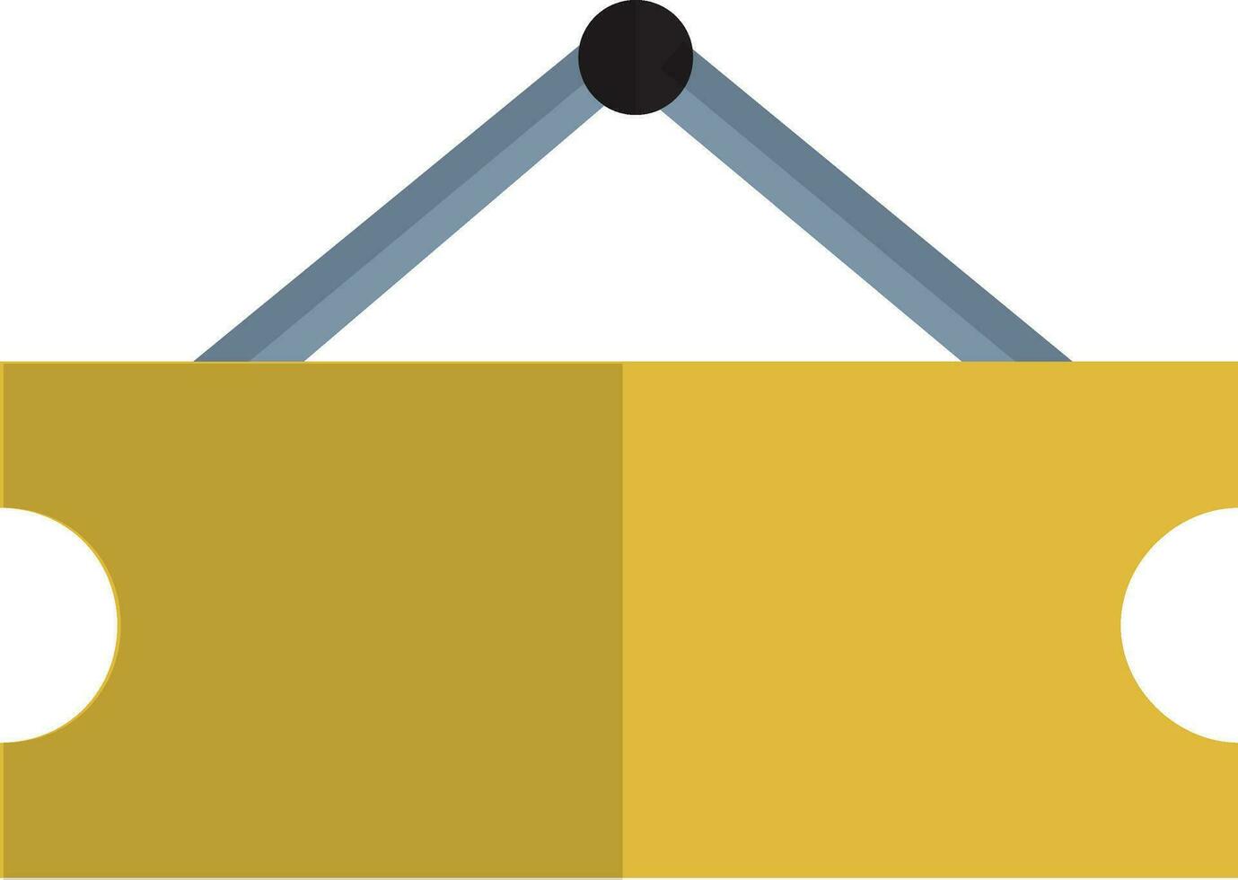 blanco letrero en gris y amarillo color. vector