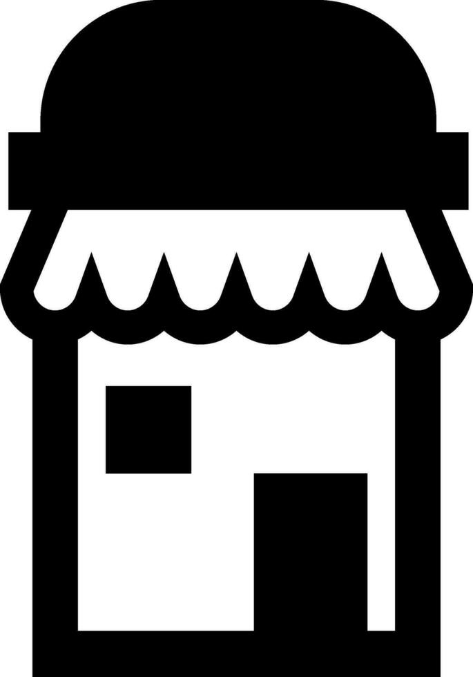 Isolated flat illustration of store. vector