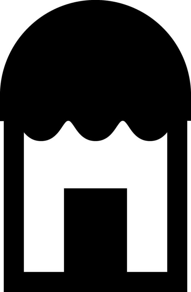 Isolated store icon in flat style. vector