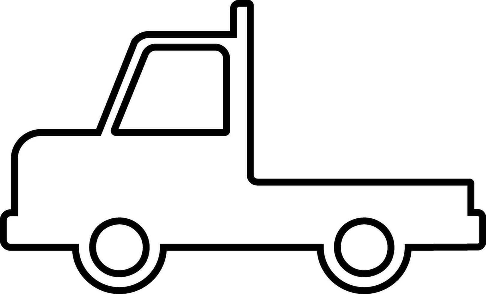 Isolated truck icon in flat style. vector