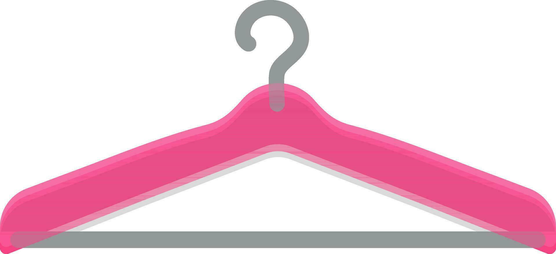 Pink and grey hanger symbol. vector
