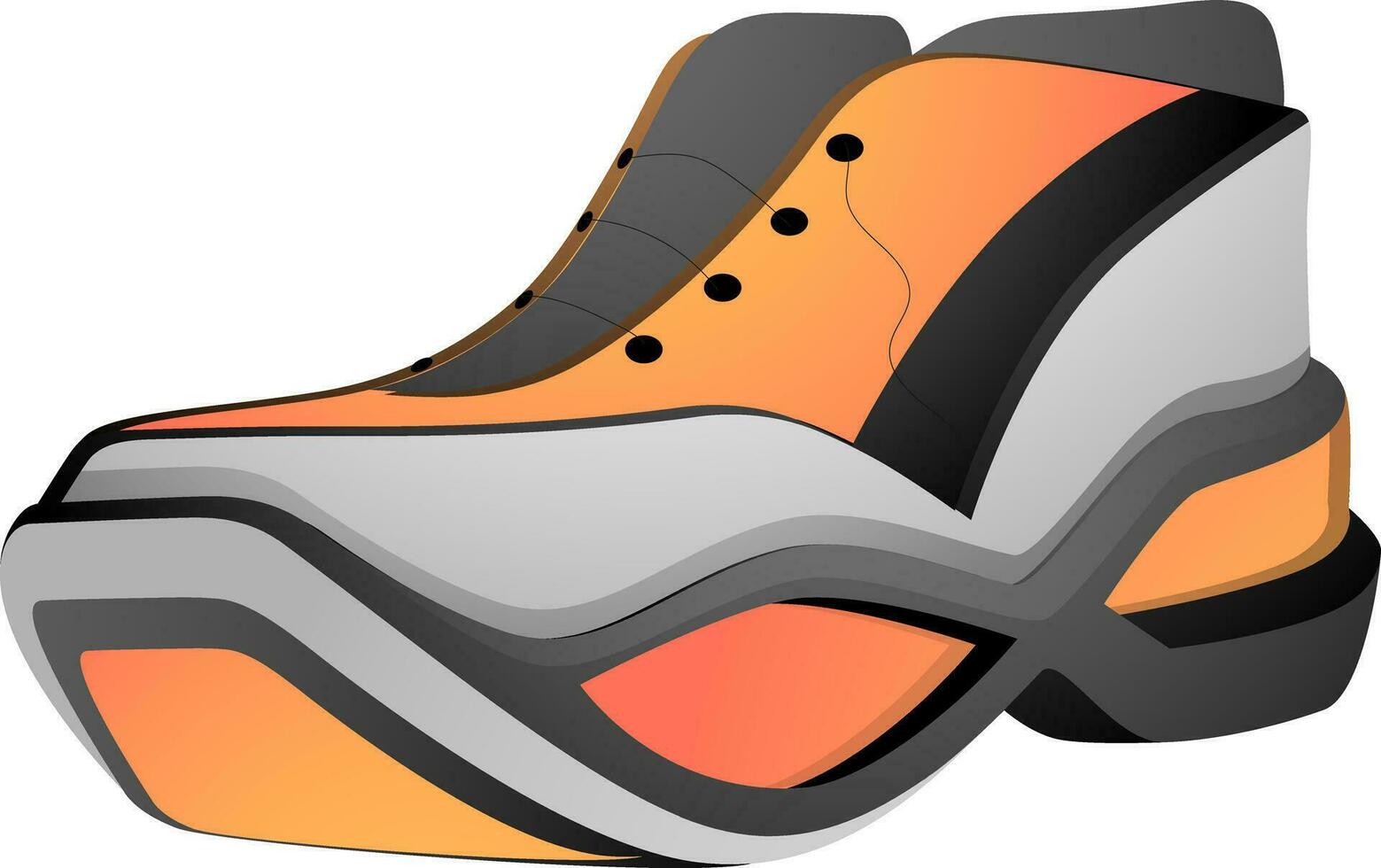 Illustration of a shoe. vector