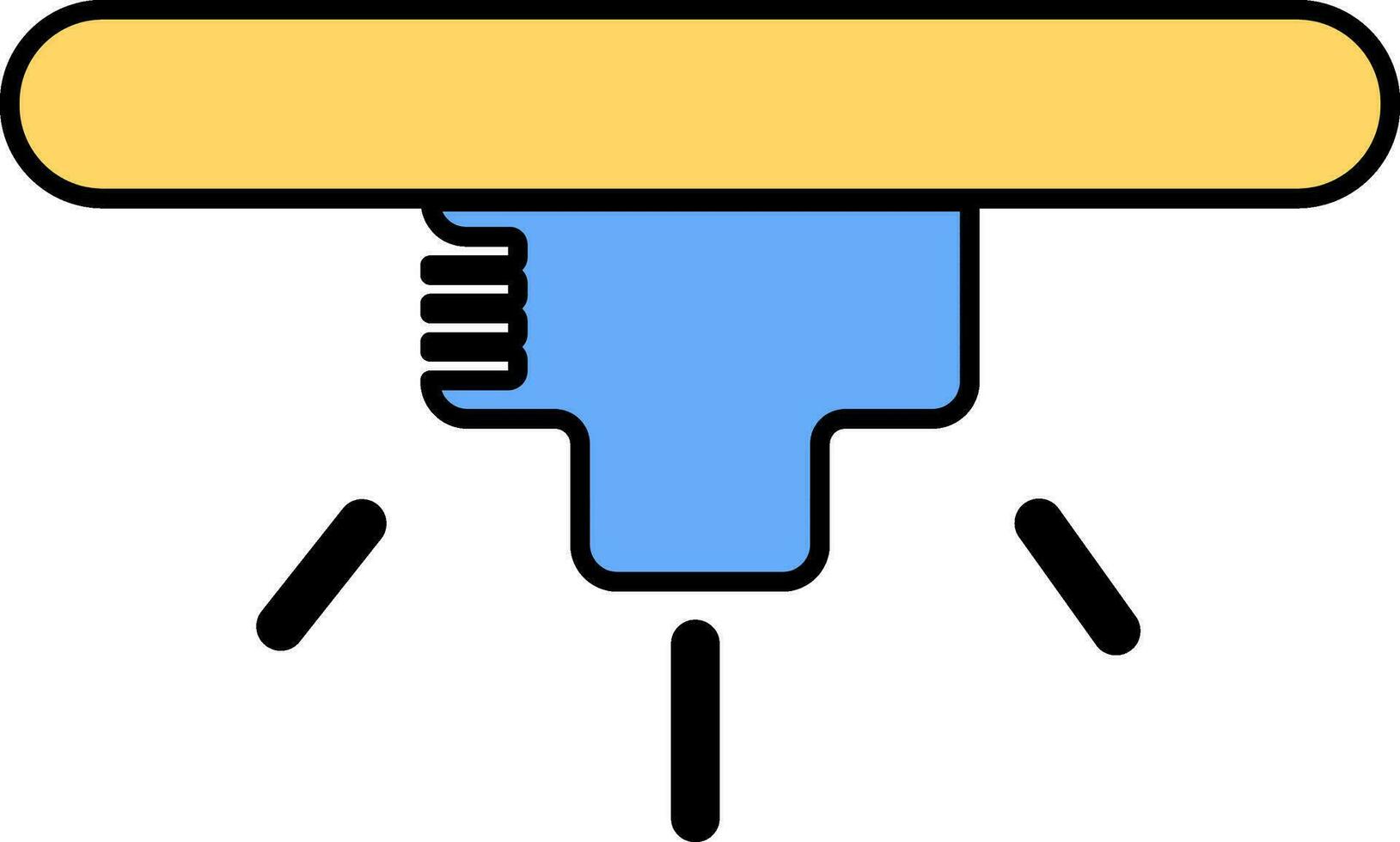 Flat sign or symbol of Smoke detector. vector