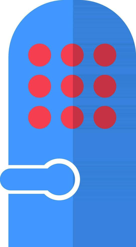 Locker icon in red and blue color. vector