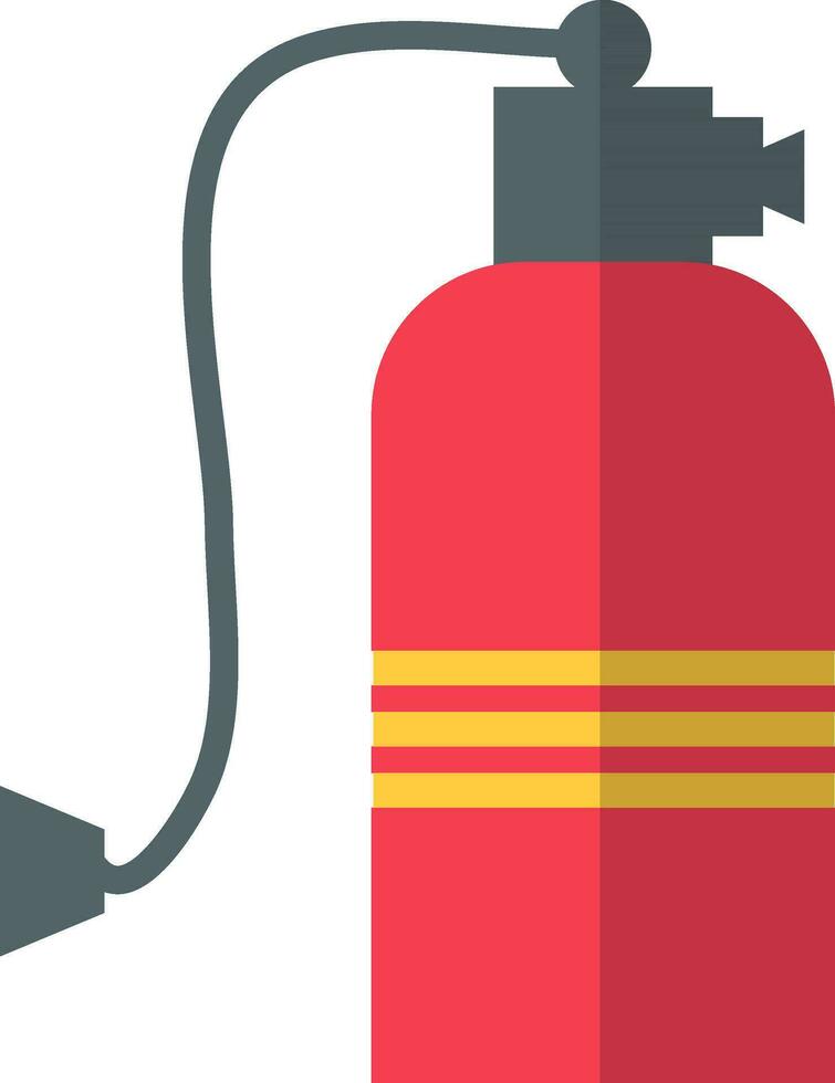 Fire Extinguisher in red and Gray color. vector