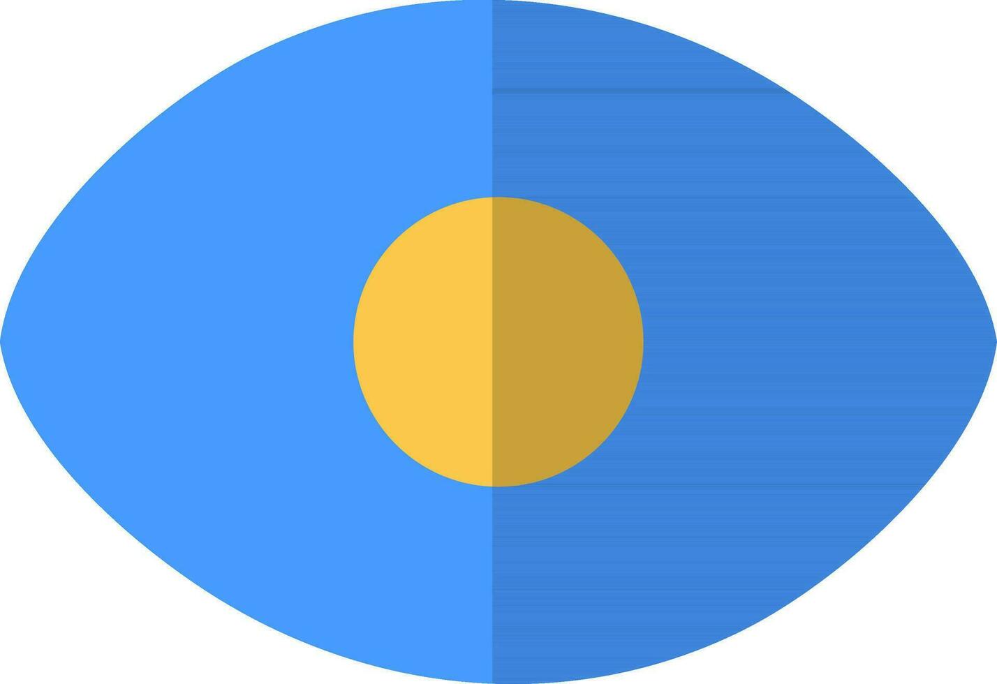 Security Eye icon in blue color. vector