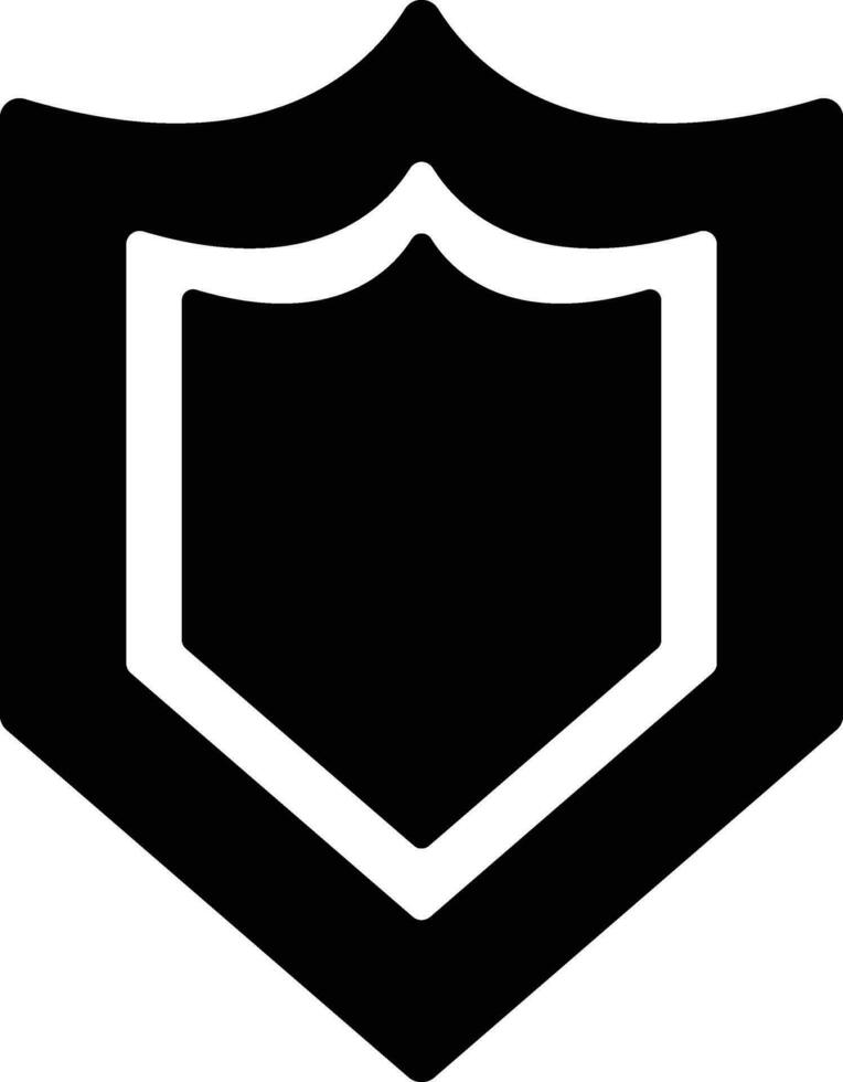 Isolated illustration of shield. vector