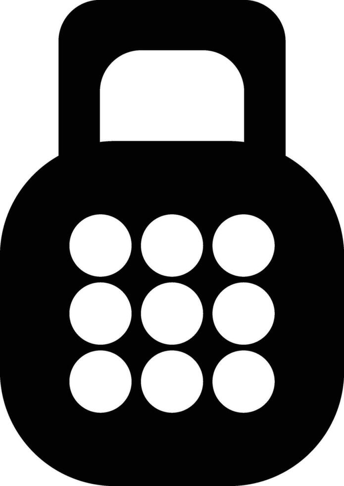 Security lock icon in flat style. vector