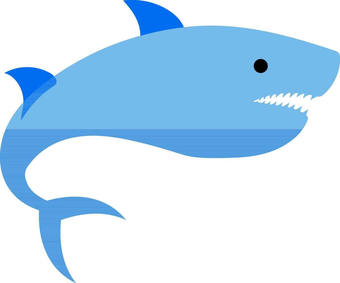 Character of a whale. vector